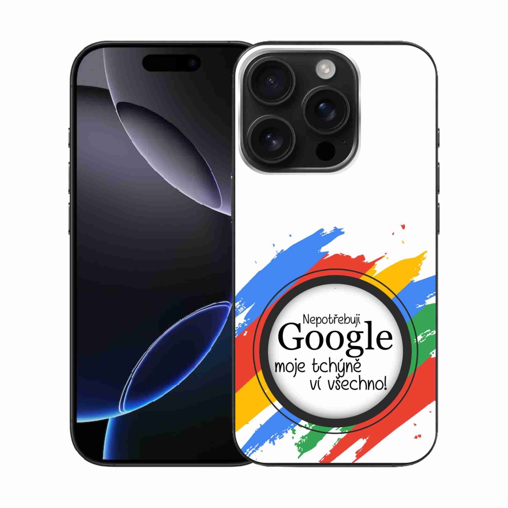 Gél borítás mmCase iPhone 16 Pro készülékhez - anyós tudja, hogy minden fehér háttérrel rendelkezik