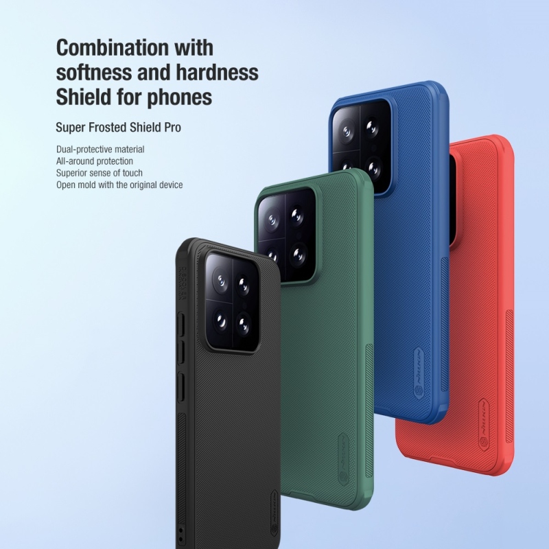Nillkin Super Frosted PRO hátlap a Xiaomi 14 fekete számára