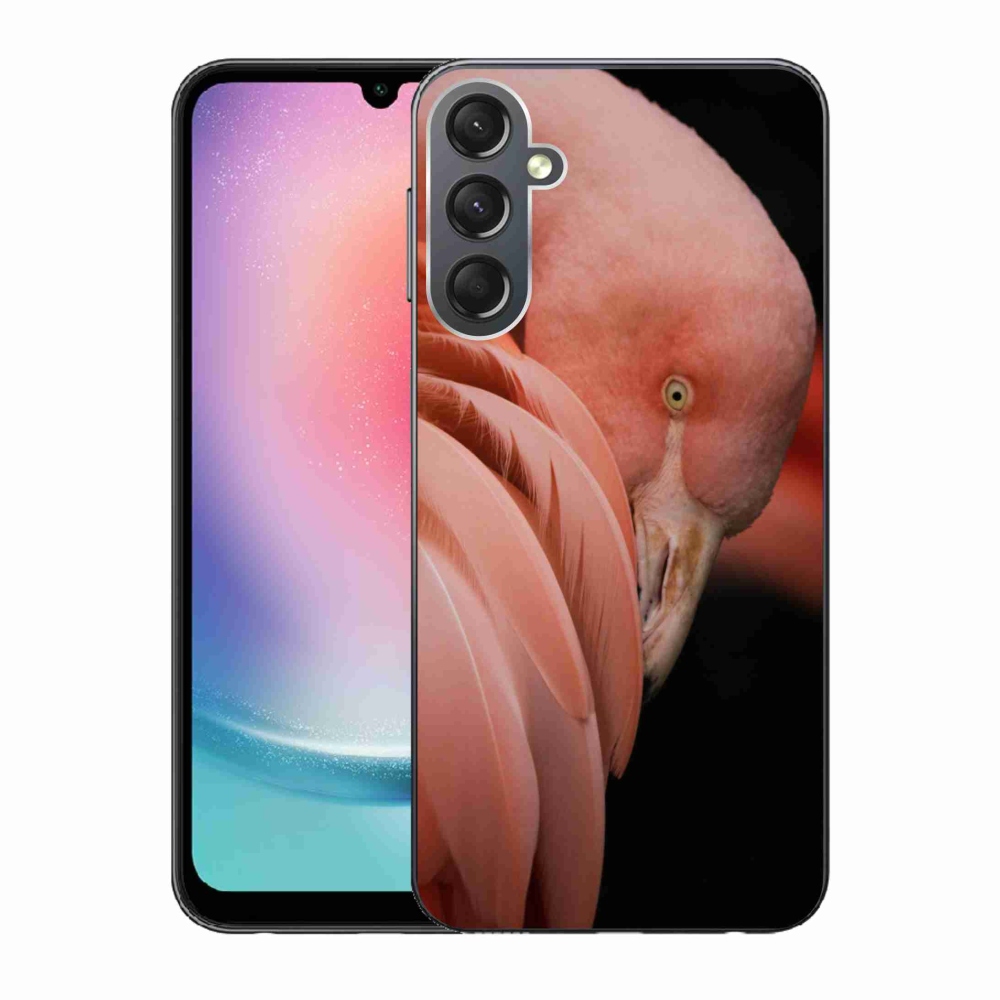 Zselés borítás mmCase Samsung Galaxy A24 készülékhez - flamingó 3