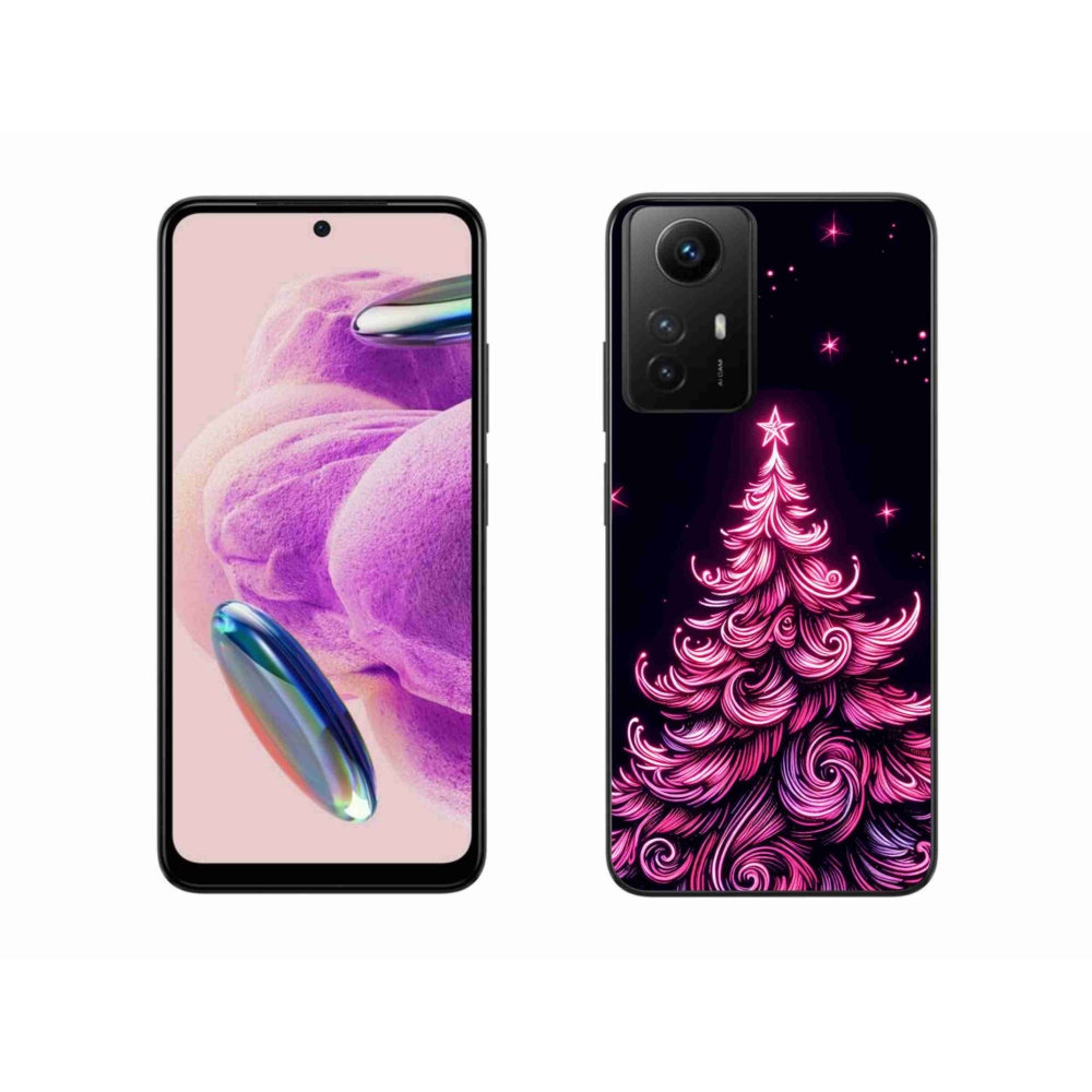 Gél borítás mmCase a Xiaomi Redmi Note 12S-hez - neon karácsonyfa 2