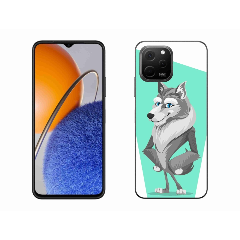 Gél borítás mmCase a Huawei Nova Y61 készülékhez - rajzfilmfarkas