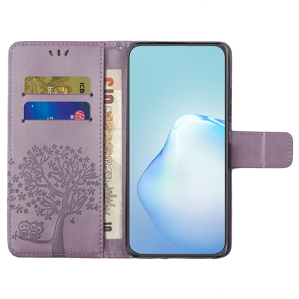 Fa könyv tok Samsung Galaxy A07 4G - világos lila