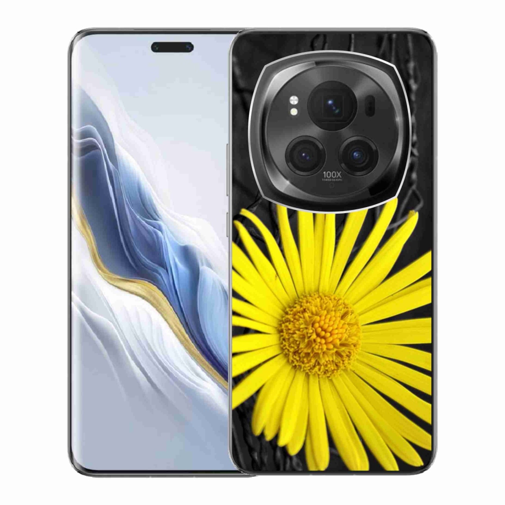 Zselés borítás mmCase Honor Magic 6 Pro 5G - sárga virág