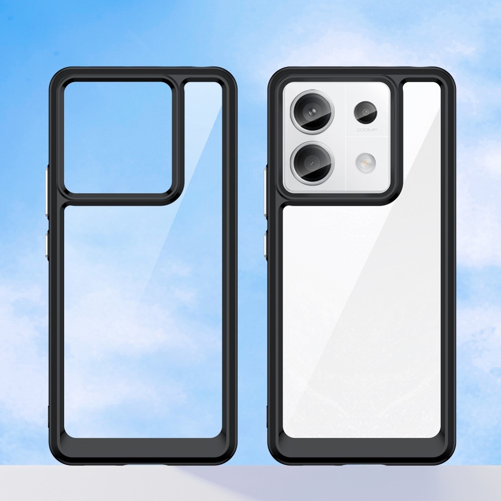 Gél tok rögzített hátlappal Xiaomi Redmi Note 13 Pro 5G/Poco X6 5G - fekete