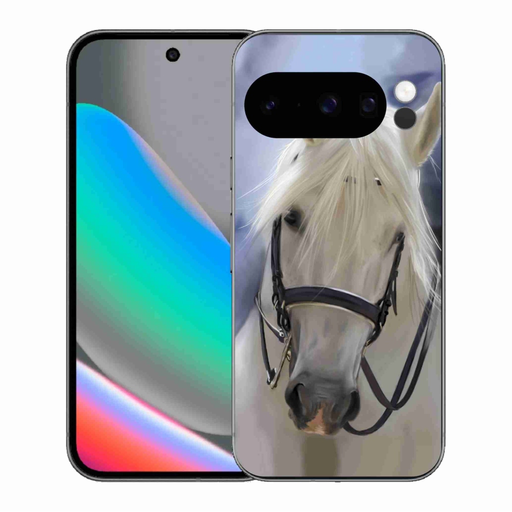 Zselés borítás mmCase a Google Pixel 10 Pro számára - fehér ló