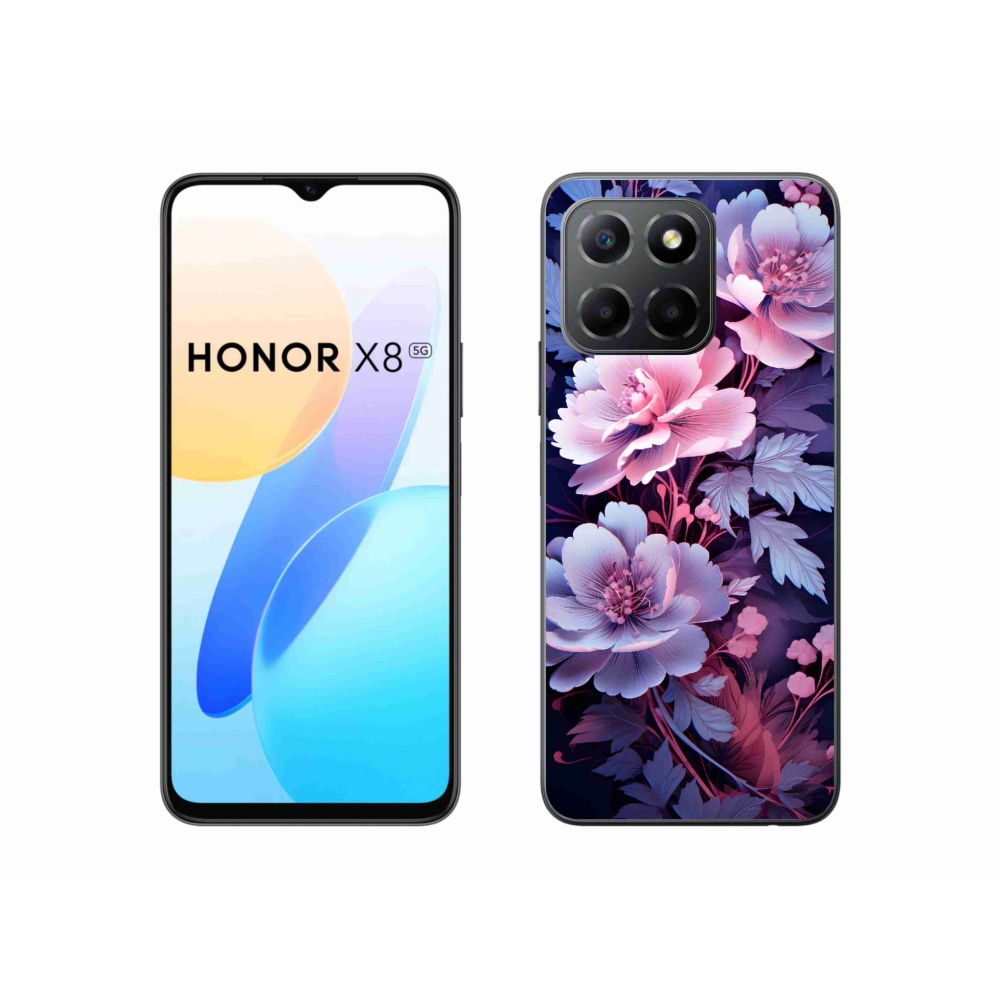 Zselés borítás mmCase a Honor X8 5G készülékhez - virág 11