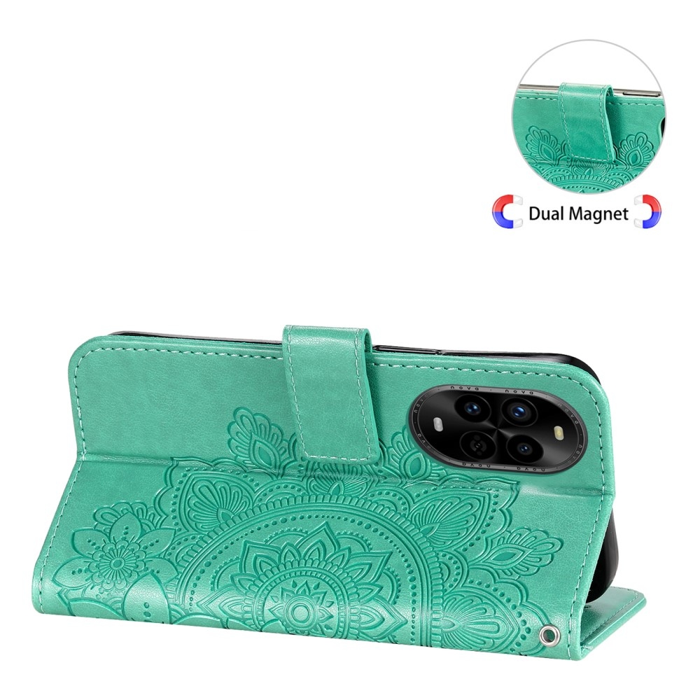 Mandala könyv tok a Huawei Nova 13 Pro 5G-hez - teáskék színben