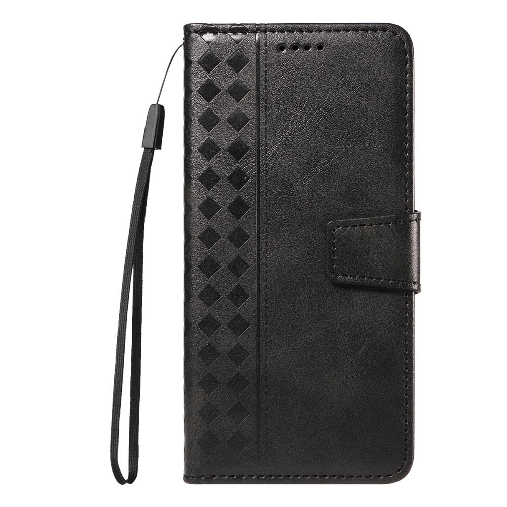 Rácsos könyv tok Xiaomi Redmi 15C 4G/5G (173mm) - fekete