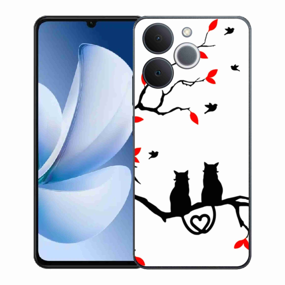 Gél borítás mmCase a Realme Note 70T-hez - macska szeretet