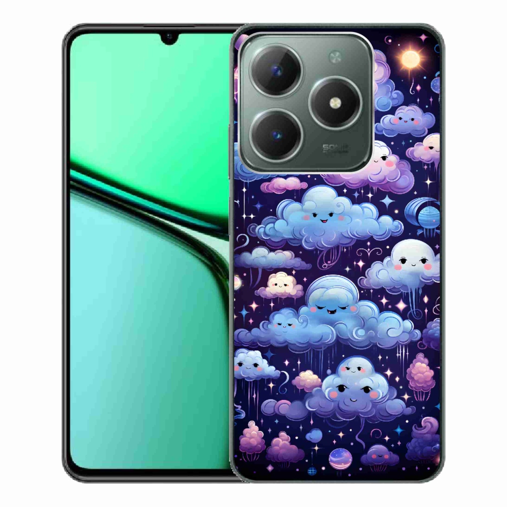 Zselés borítás mmCase a Realme C61 készülékhez - felhők