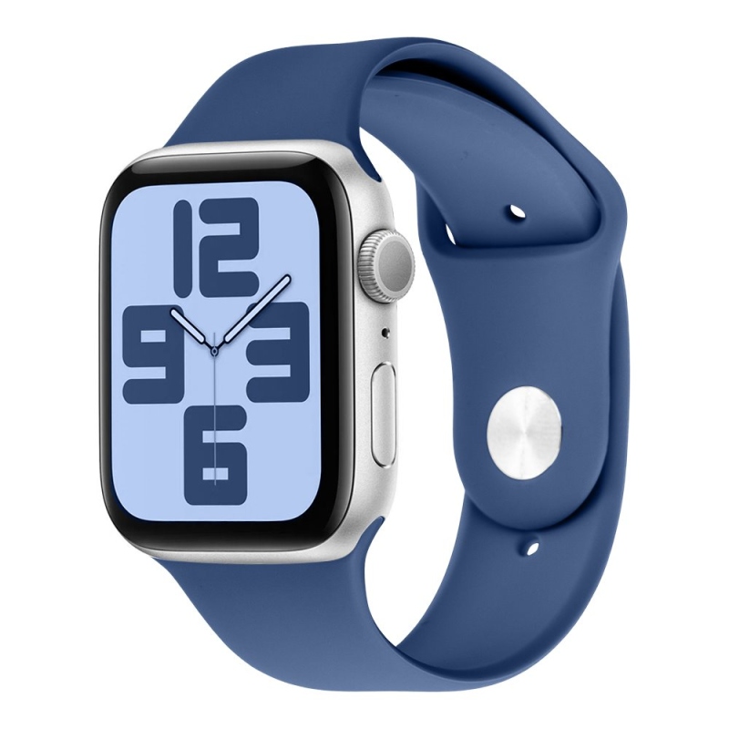 Csomag:ME szilikon szíj Apple Watch 42-49mm M-L kékhez