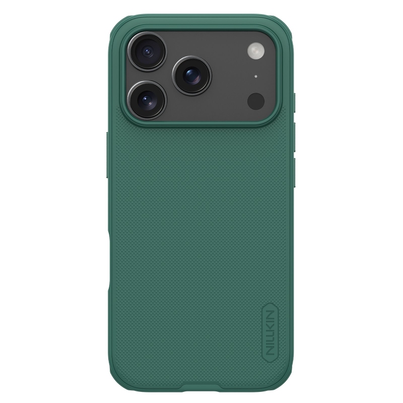 Nillkin Super Frosted PRO hátlap az Apple iPhone 17 Pro készülékhez Sötétzöld