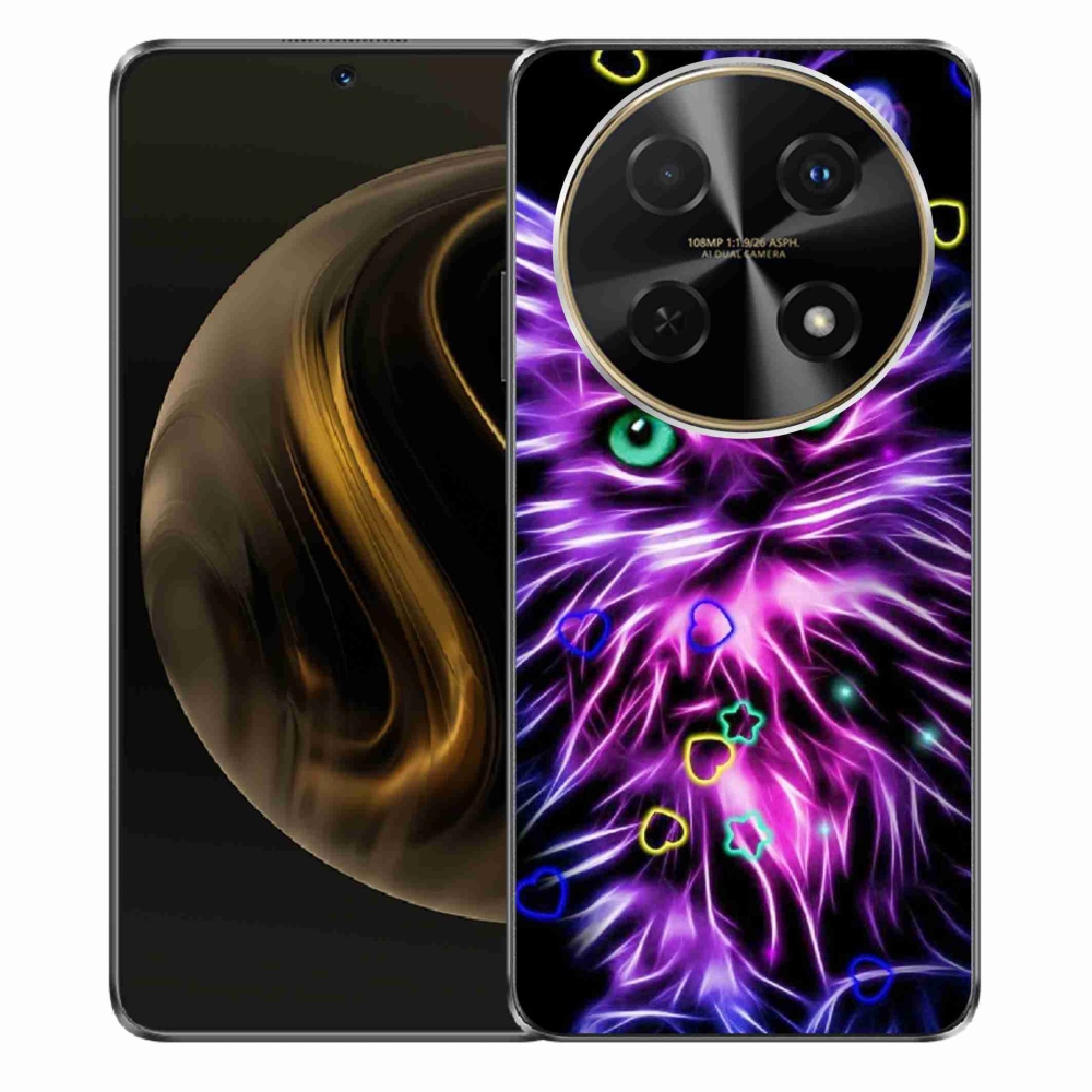 Gél borítás mmCase a Huawei Nova 12i készülékre - absztrakt macska