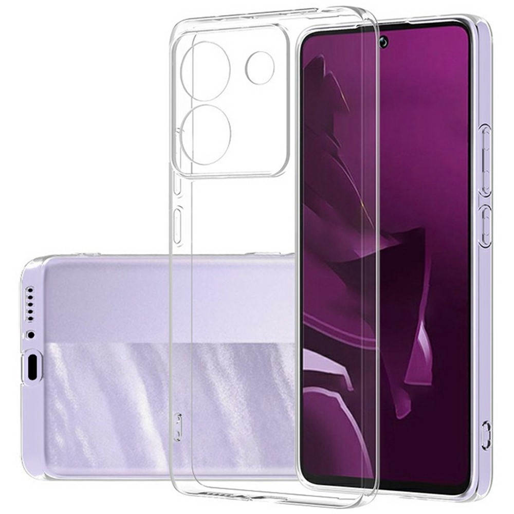 Átlátszó zselés tok a Xiaomi Poco M7 Pro 5G számára - átlátszó