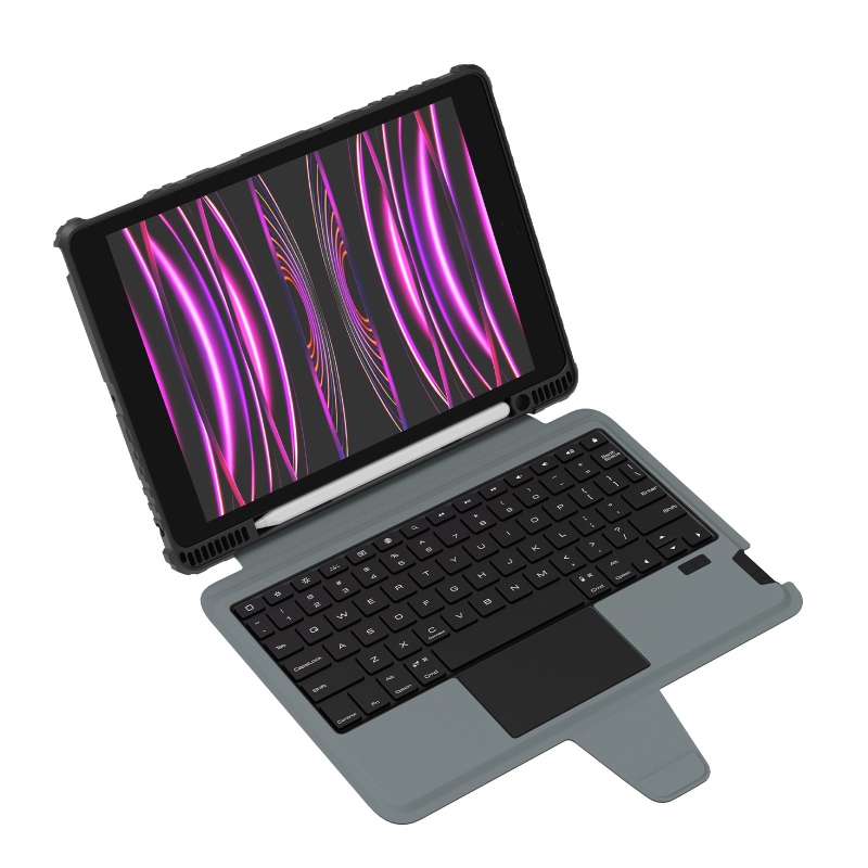 Nillkin Bumper Link billentyűzet tok (háttérvilágításos verzió) iPad 10.2 2019/2020/2021 Fekete