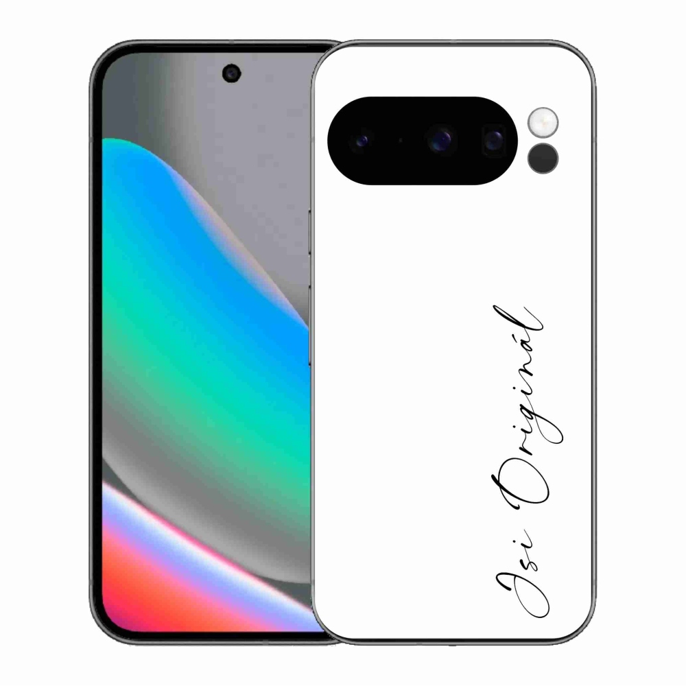 Gél borító mmCase a Google Pixel 10 Pro - Ön az eredeti fehér háttérrel