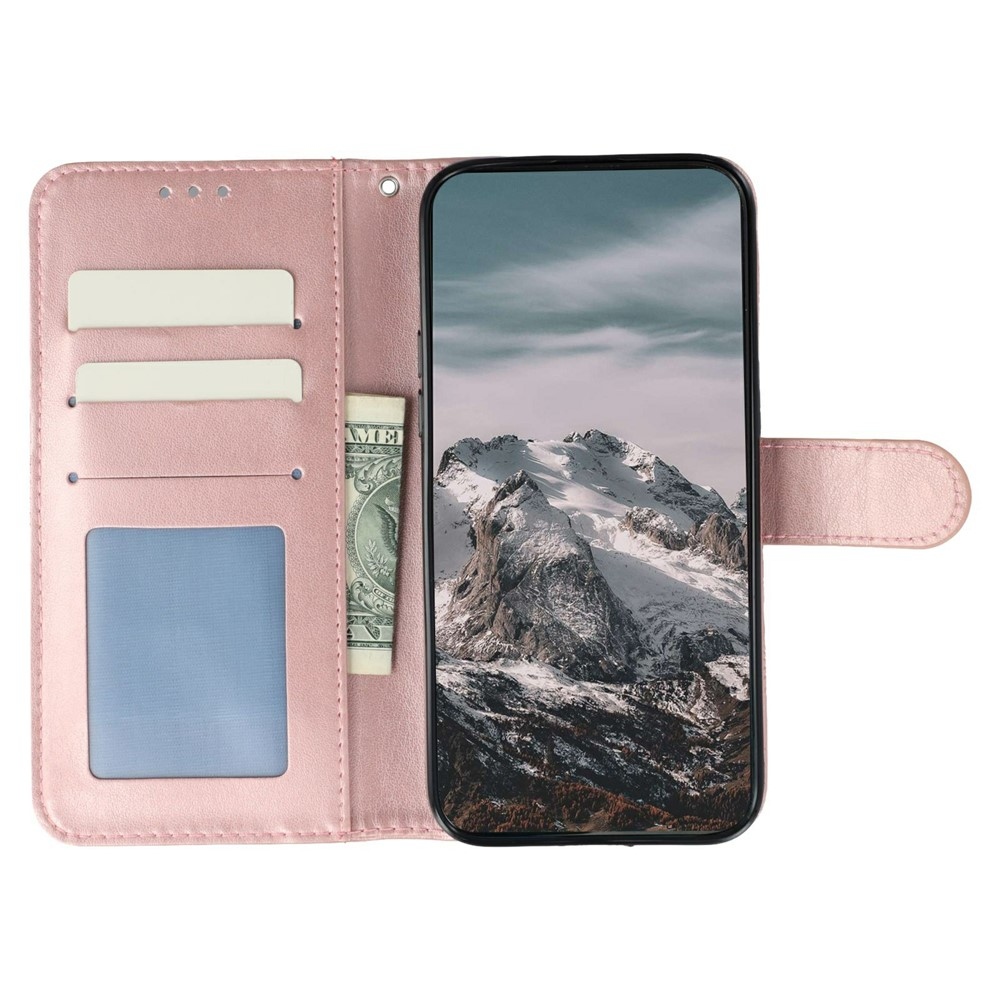 Mandala könyv tok Xiaomi Redmi 15 5G - rózsa arany