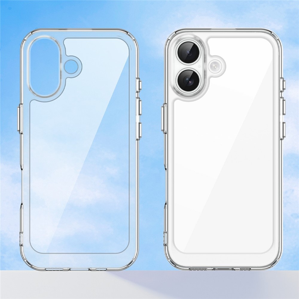 Gél tok fix hátlappal iPhone 17 készülékhez - átlátszó