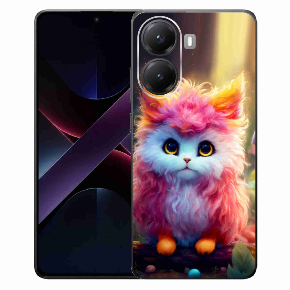 Gél borítás mmCase a Xiaomi Poco X7 Pro 5G számára - aranyos cica 5