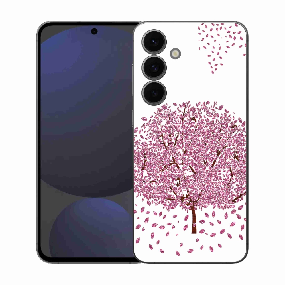 Zselés borítás mmCase Samsung Galaxy S25 FE - rajzfilmfa levelekkel