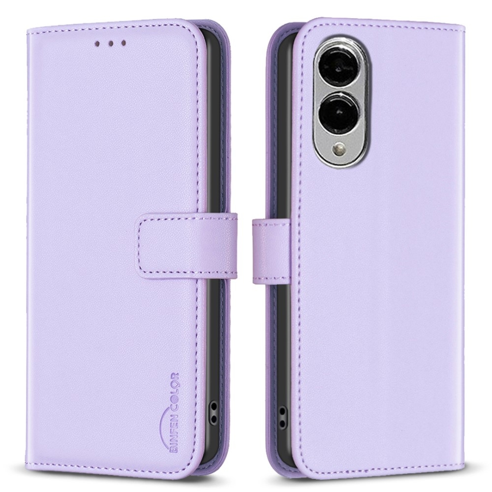 BNF könyvtáska Samsung Galaxy S25 Edge készülékhez - világos lila