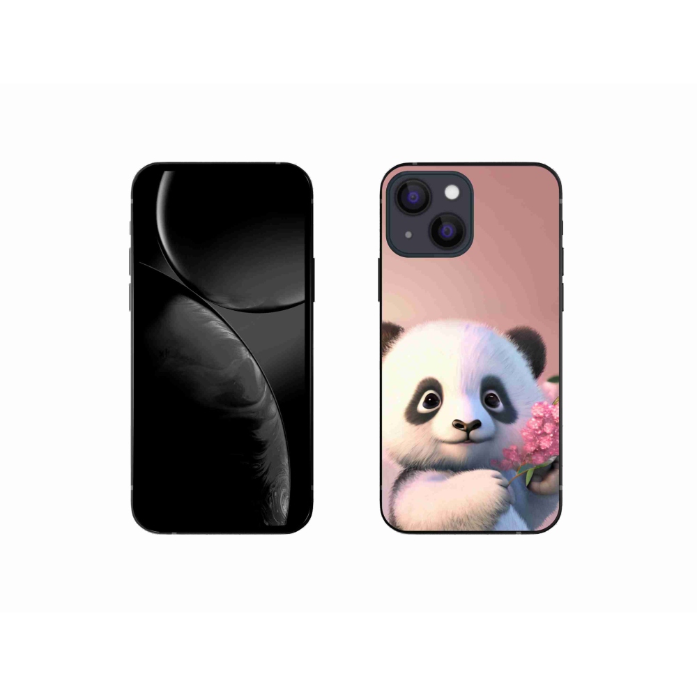 Gél borítás mmCase iPhone 13 mini 5.4 készülékhez - aranyos panda