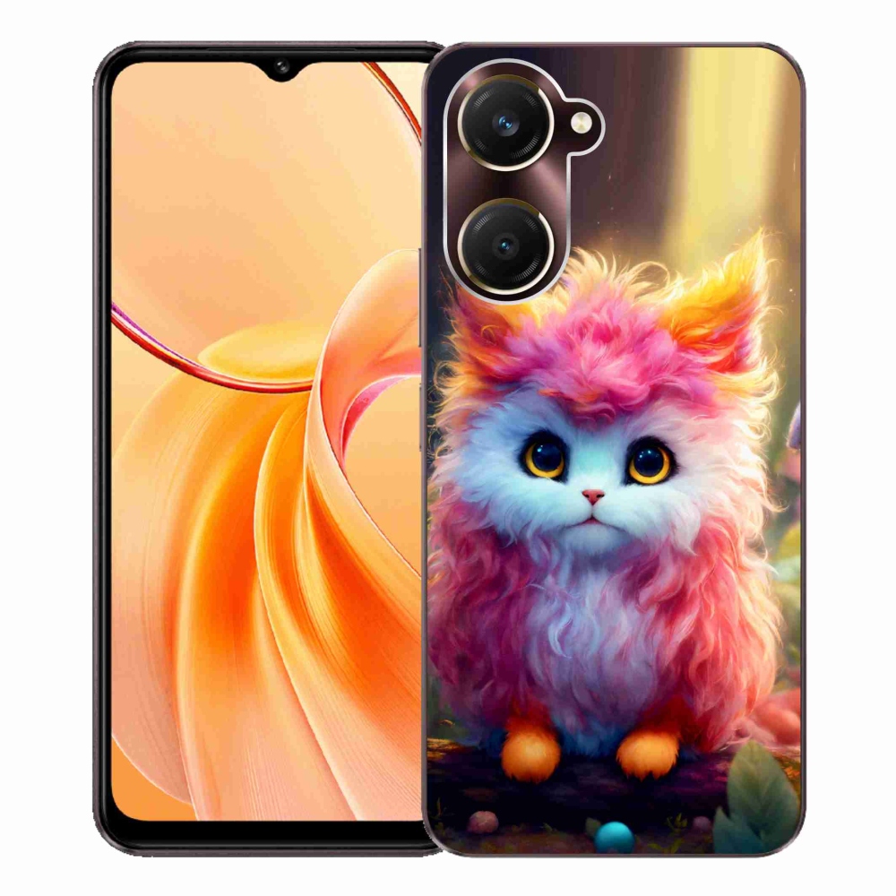 Gélburkolat mmCase a Vivo Y28s 5G-hez - aranyos cica 5
