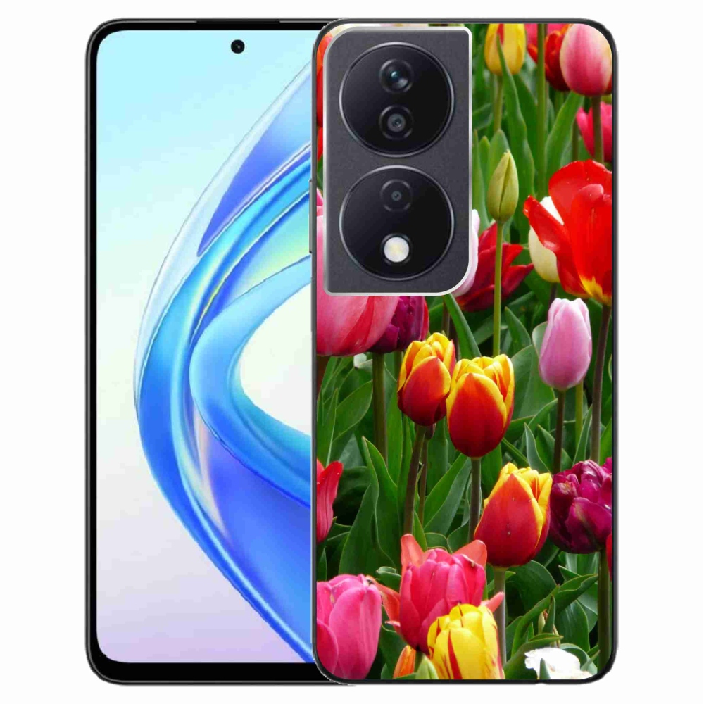 Zselés borítás mmCase a Honor X7b/Honor 90 Smart készülékhez - tulipánok