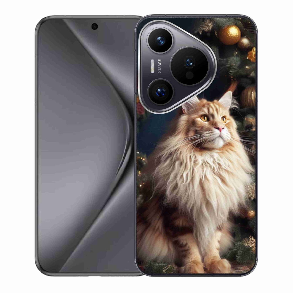 Zselés borítás mmCase a Huawei Pura 70-hez - macska a fánál
