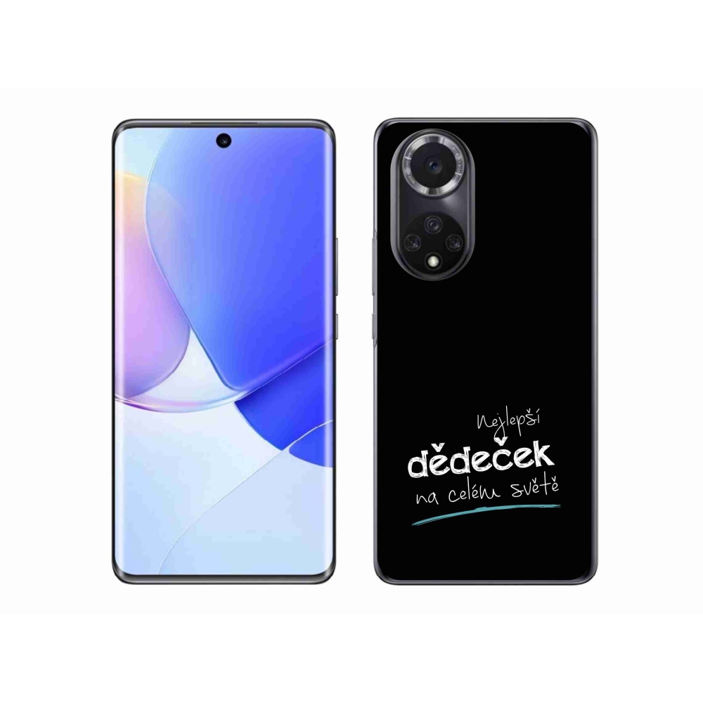 Gél borító mmCase a Huawei Nova 9 - legjobb nagyapa 3 fekete háttérrel