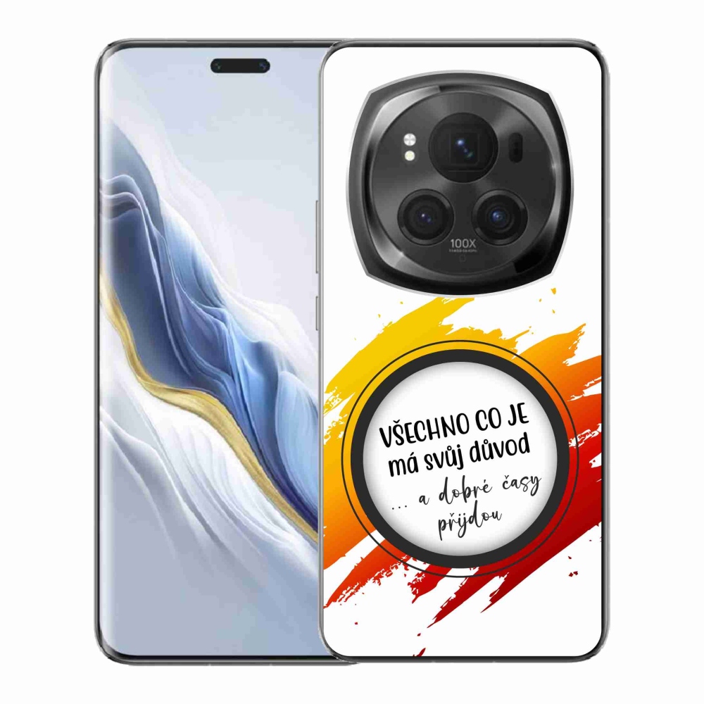 Gél borítás mmCase a Honor Magic 6 Pro 5G készülékhez - Idézet 3 fehér háttér