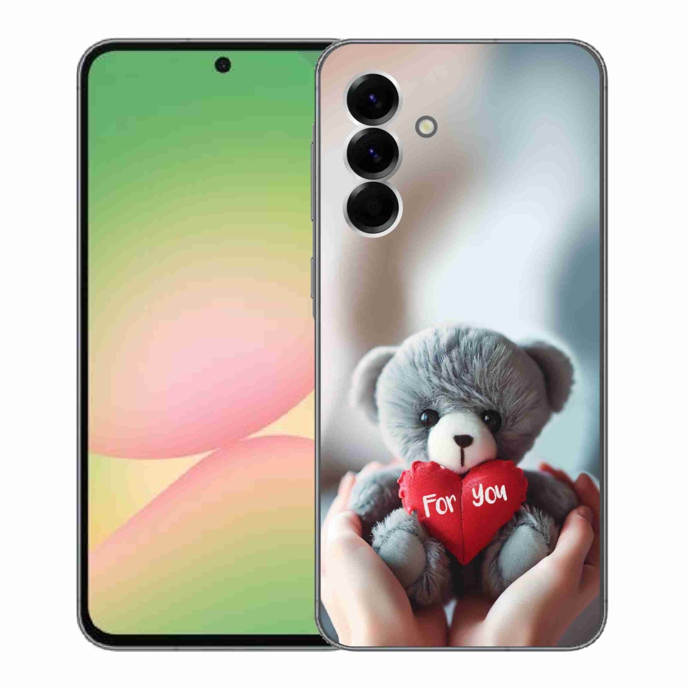 Gél borítás mmCase Samsung Galaxy A56 5G - mackó a szerelmesek számára