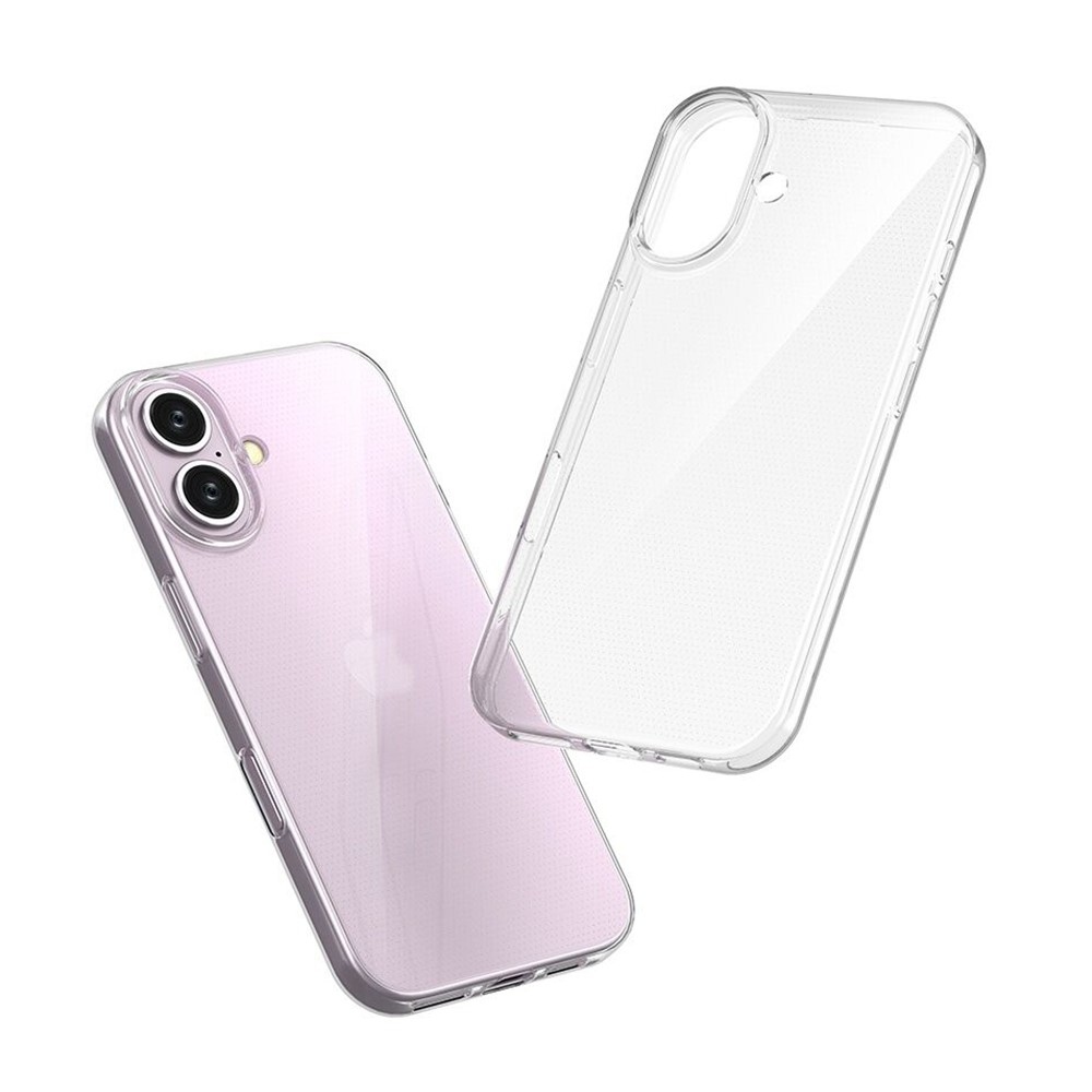 Átlátszó zselés tok iPhone 16 készülékhez - átlátszó