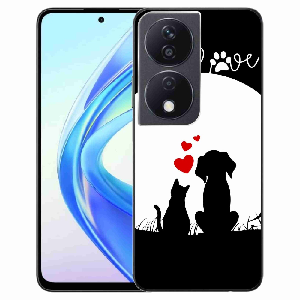 Gél tok mmCase a Honor X7b/Honor 90 Smart számára - állati szeretet