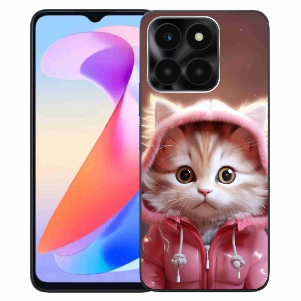 Gél borítás mmCase a Honor X6a számára - aranyos cica 3