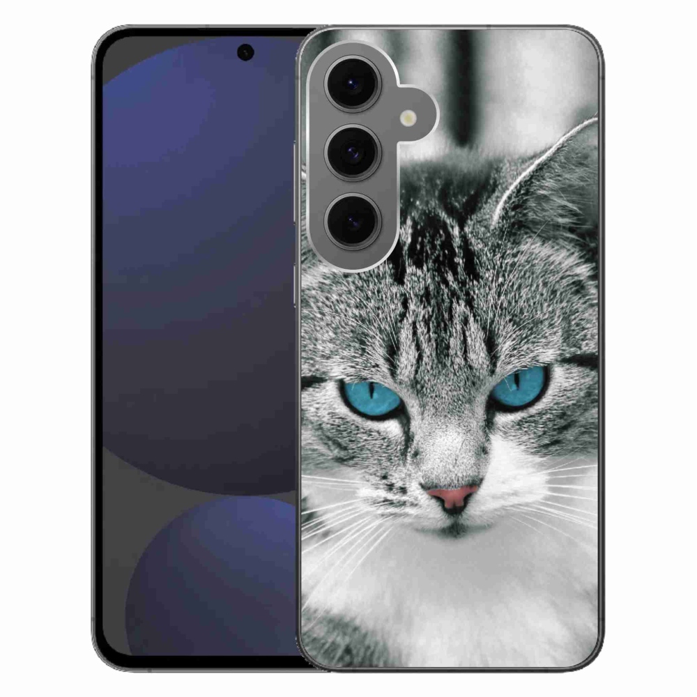 Zselés borítás mmCase Samsung Galaxy S24 FE - macska nézet 1