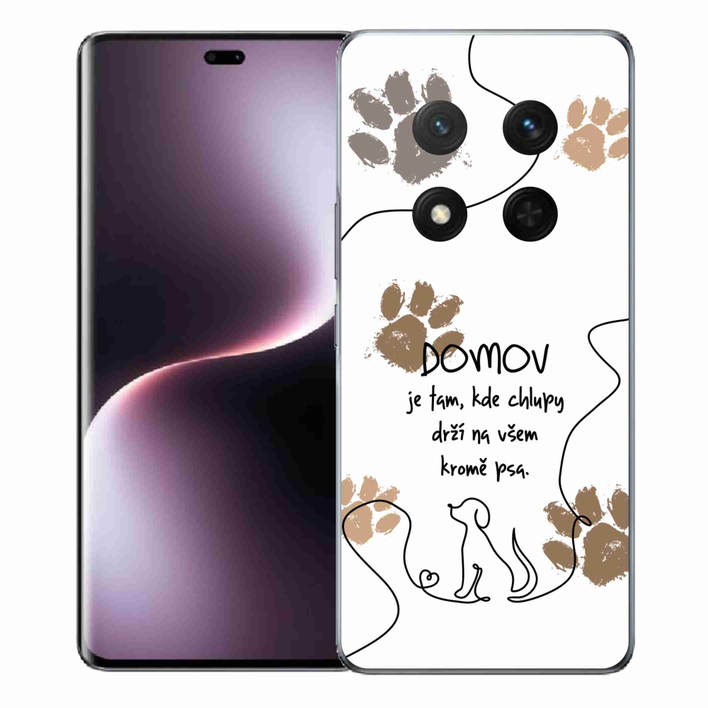 Gél borító mmCase a Honor Magic 7 Lite 5G készülékhez - kutyamotívum fehér háttérrel