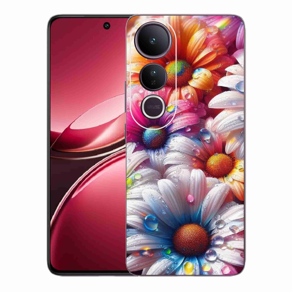 Gél borítás mmCase a Vivo V50 Lite 4G/5G készülékhez - színes margaréták