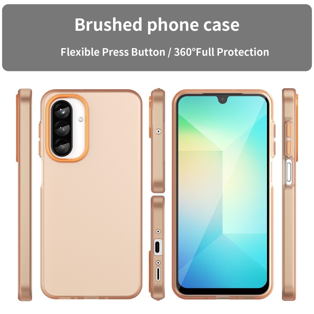 Candys matt zselés tok Samsung Galaxy A26 5G - narancssárga színben