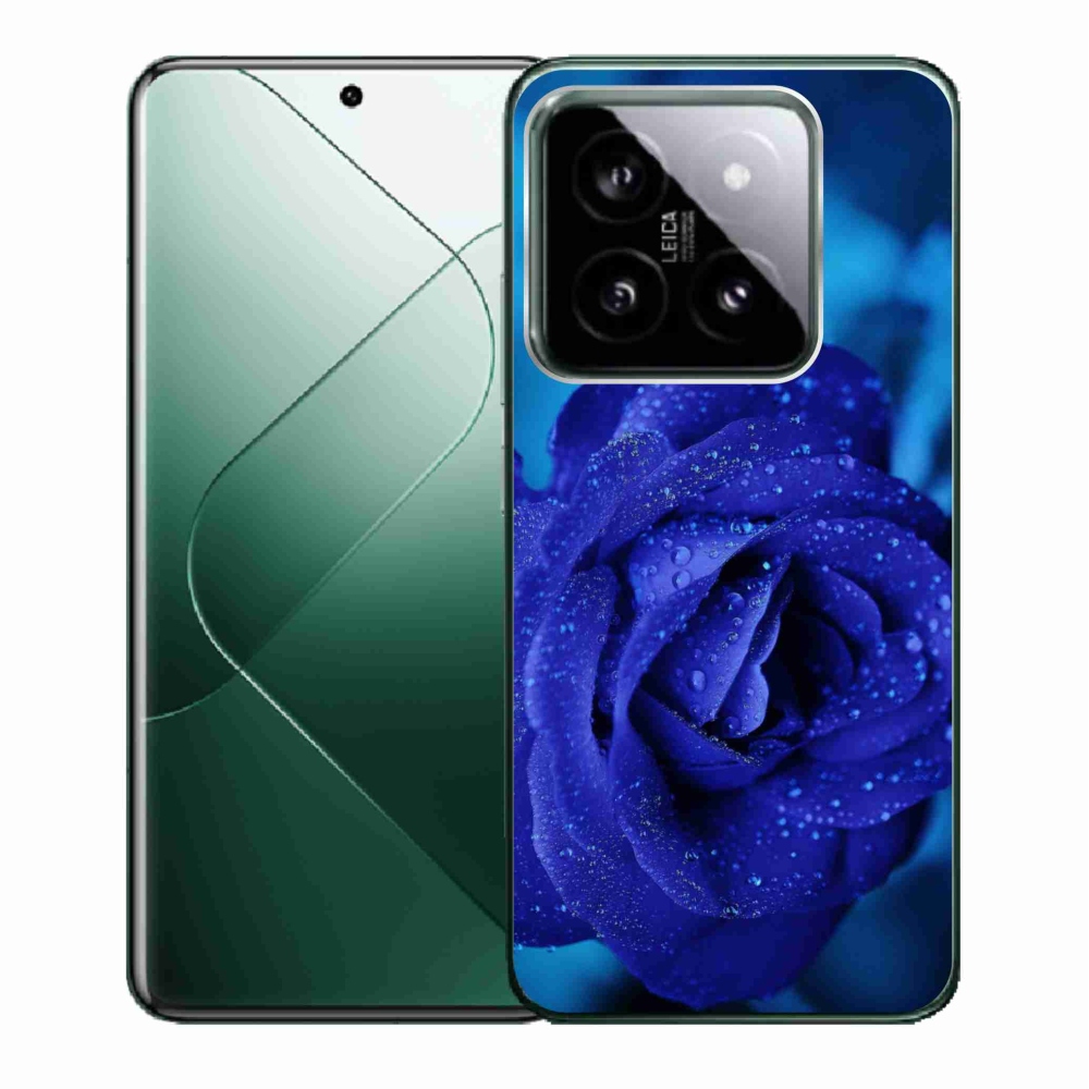 Gél tok mmCase a Xiaomi 14-hez - kék rózsa
