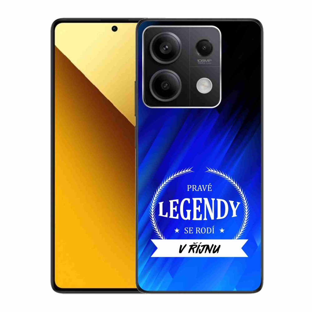 Gél borító mmCase a Xiaomi Redmi Note 13 5G - Október legendái kék háttérrel
