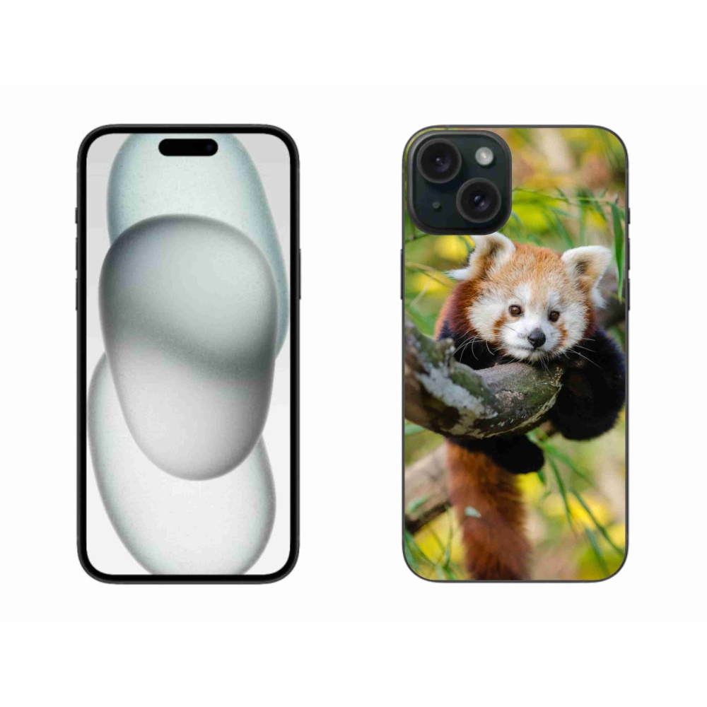 Zselés borítás mmCase iPhone 15 Plus készülékhez - pandavörös