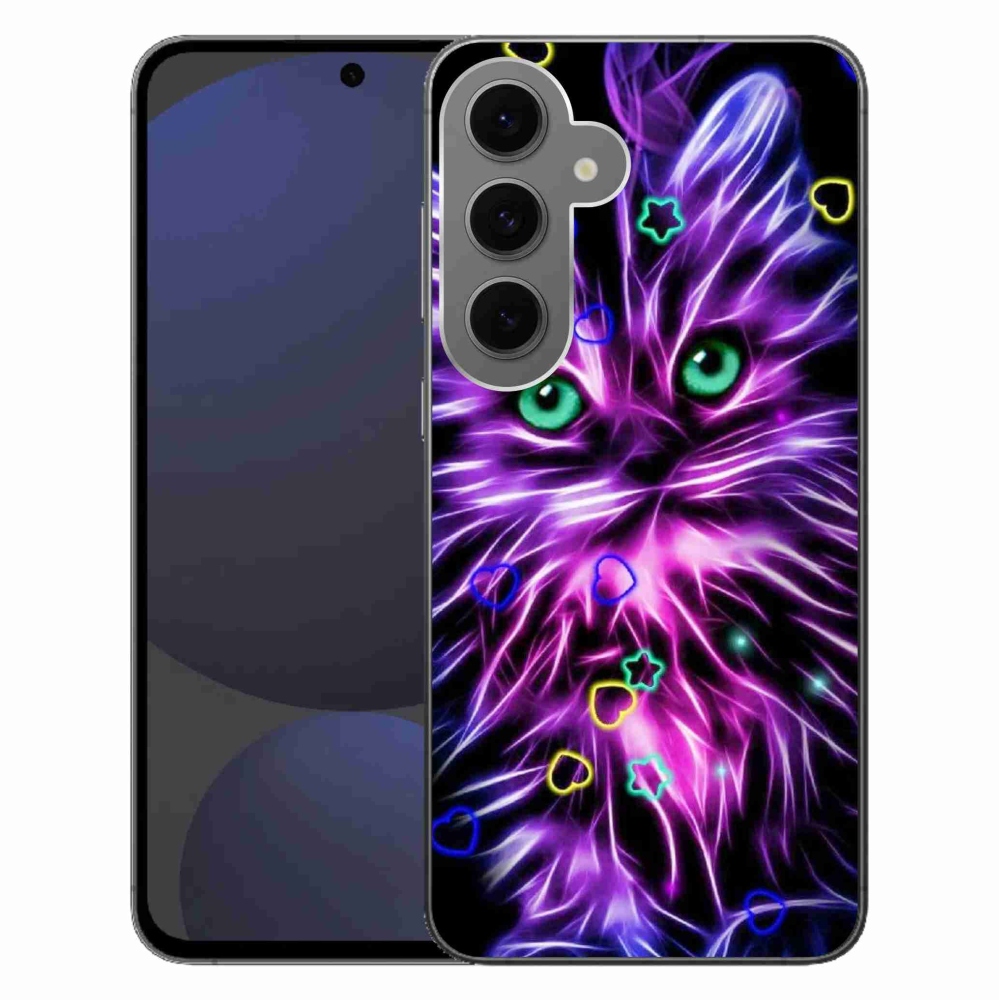Gél borítás mmCase Samsung Galaxy S24 FE készülékhez - absztrakt macska
