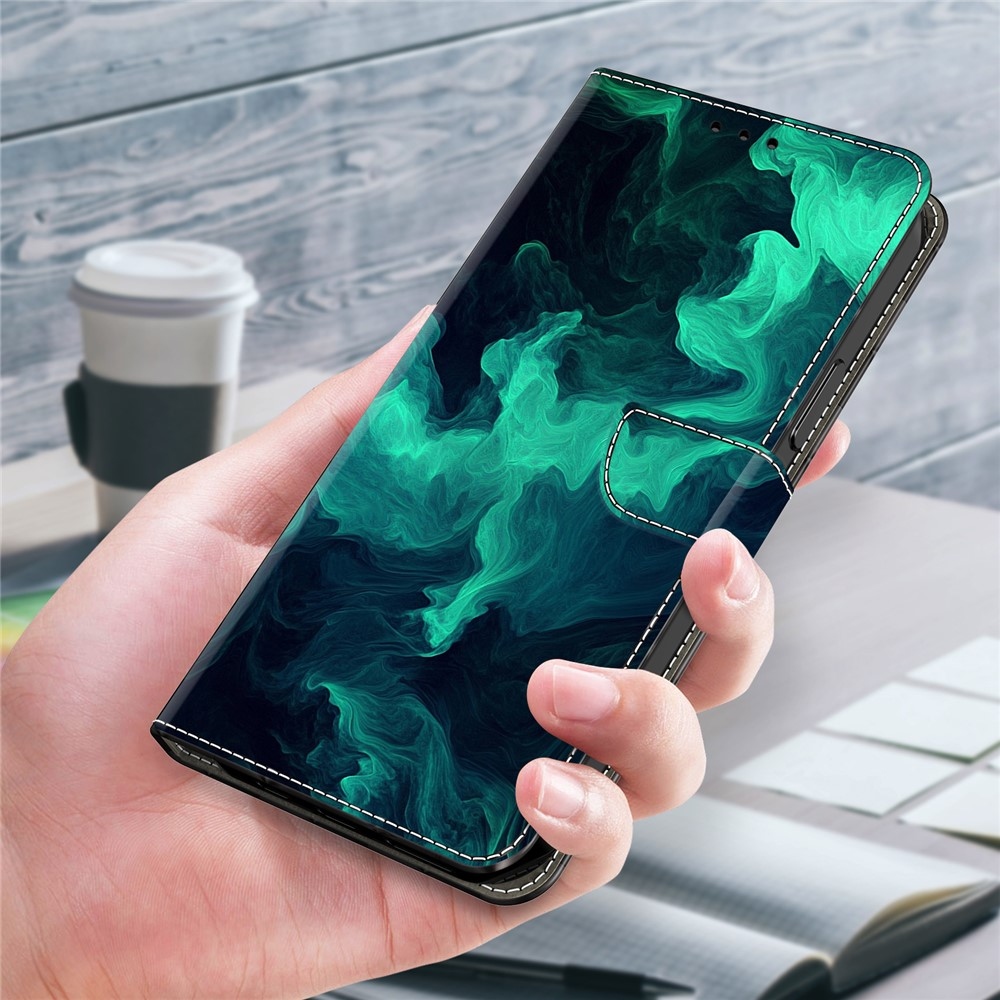 Határozottan könyv tok Samsung Galaxy A17 5G/A26 5G - zöld füst