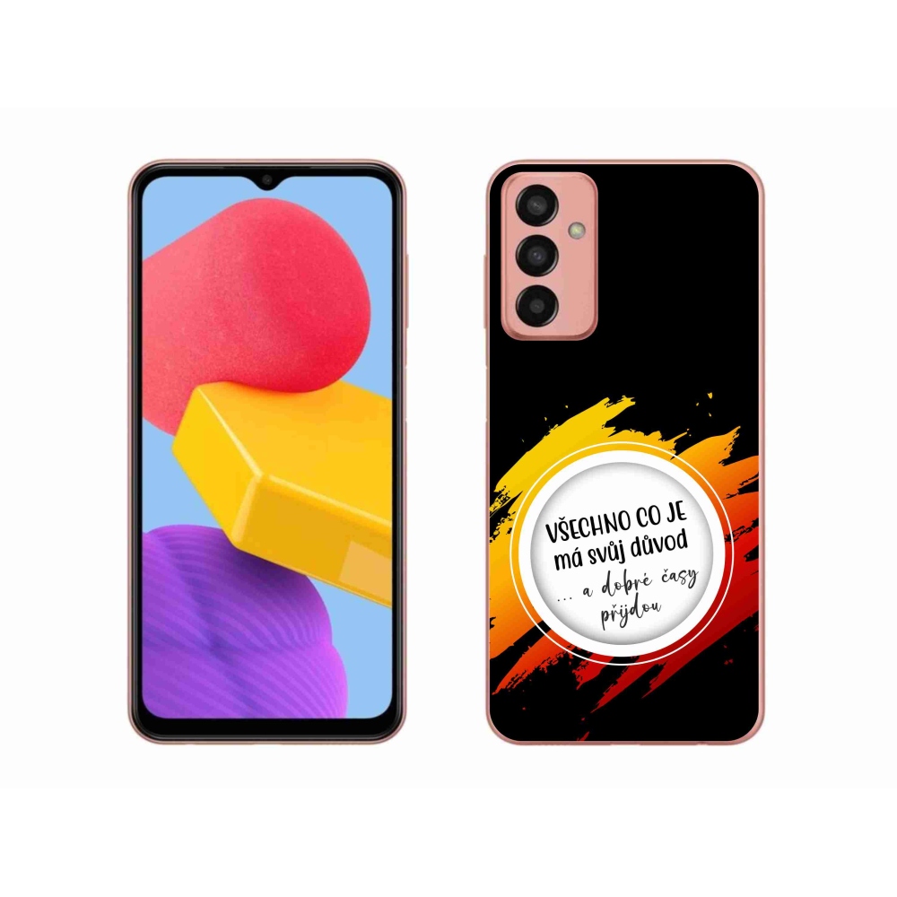 Gél borítás mmCase Samsung Galaxy M13 - idézet 3 fekete háttér