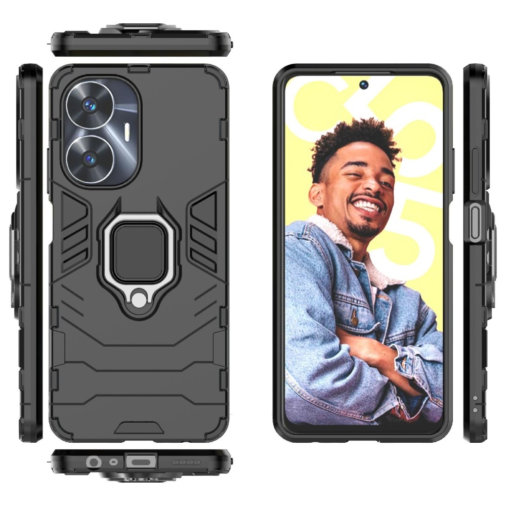 Guardy tartós borító a Realme C55 készülékhez - fekete