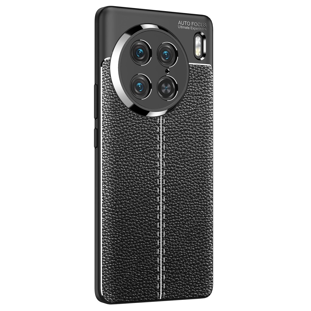 Litchi tartós zselés tok a Vivo X90 Pro készülékhez - fekete