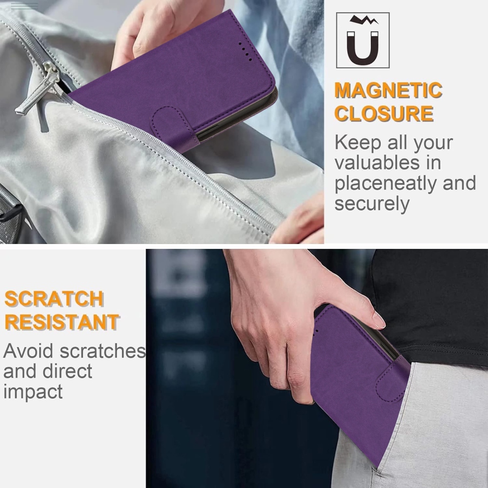 Snap book tok Xiaomi Redmi 15 4G/5G (171mm) - sötét lila