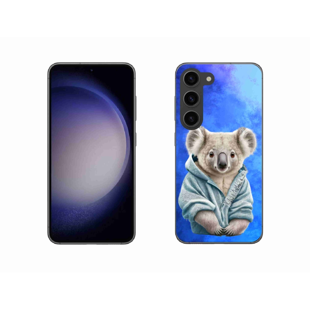 Zselés borítás mmCase Samsung Galaxy S23 5G - koala pulóverben Samsung Galaxy S23 5G számára