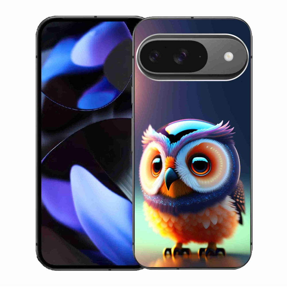 Zselés borítás mmCase a Google Pixel 9/9 Pro számára - bagoly